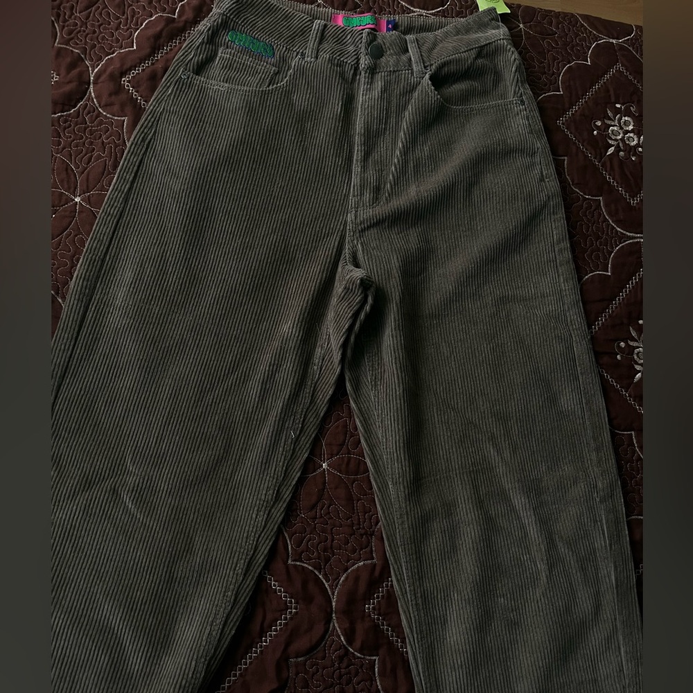 Zumiez Green Corduroy Pants